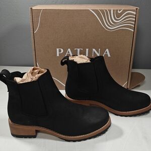 Patina Leather  Chelsea Boots Size 7 women's